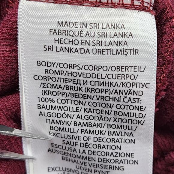 Vintage Polo Ralph Lauren Mens M Sweatshirt Burgundy Red Blue Pony Quarter Zip - Picture 6 of 11